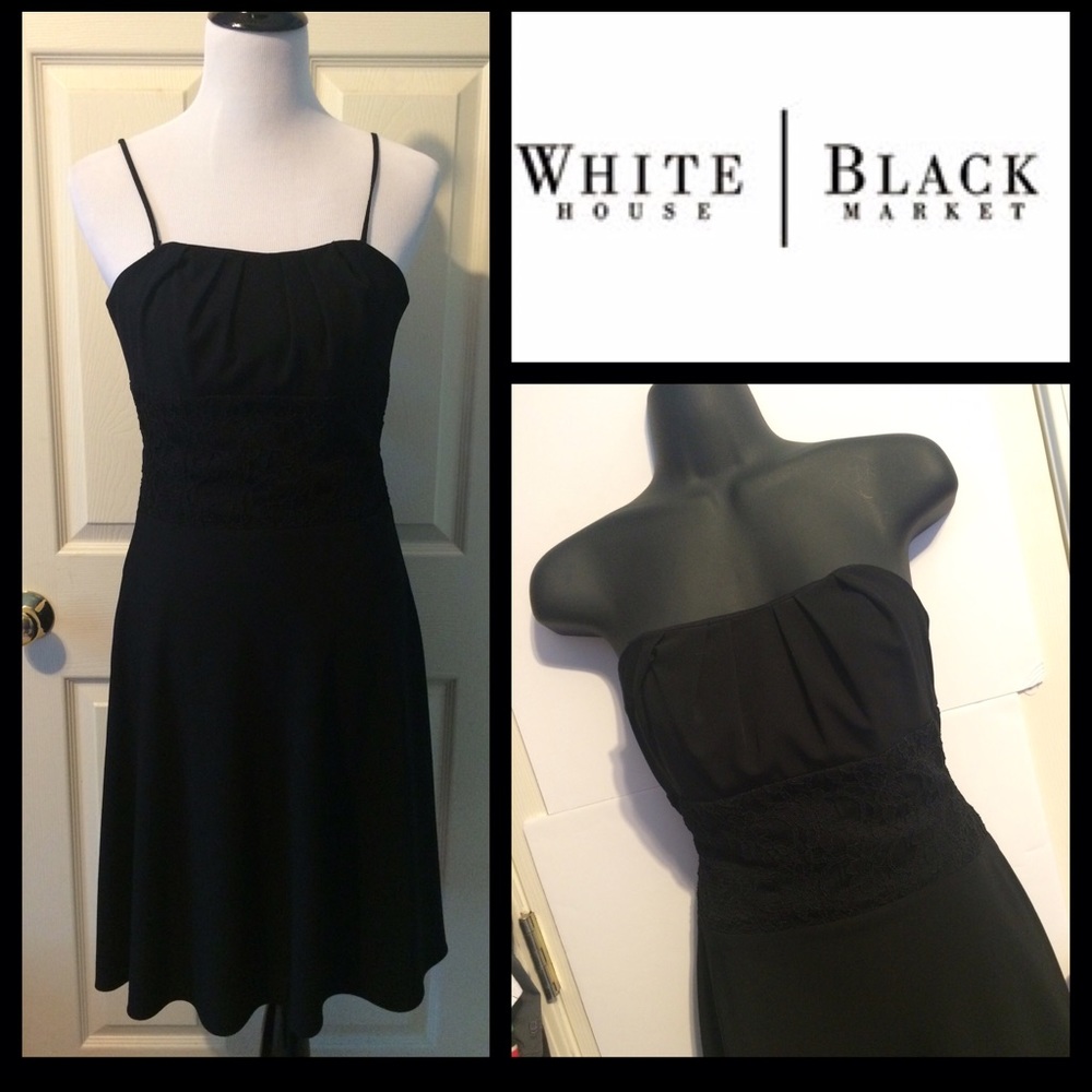 Black Cocktail Dress w/Removable Straps